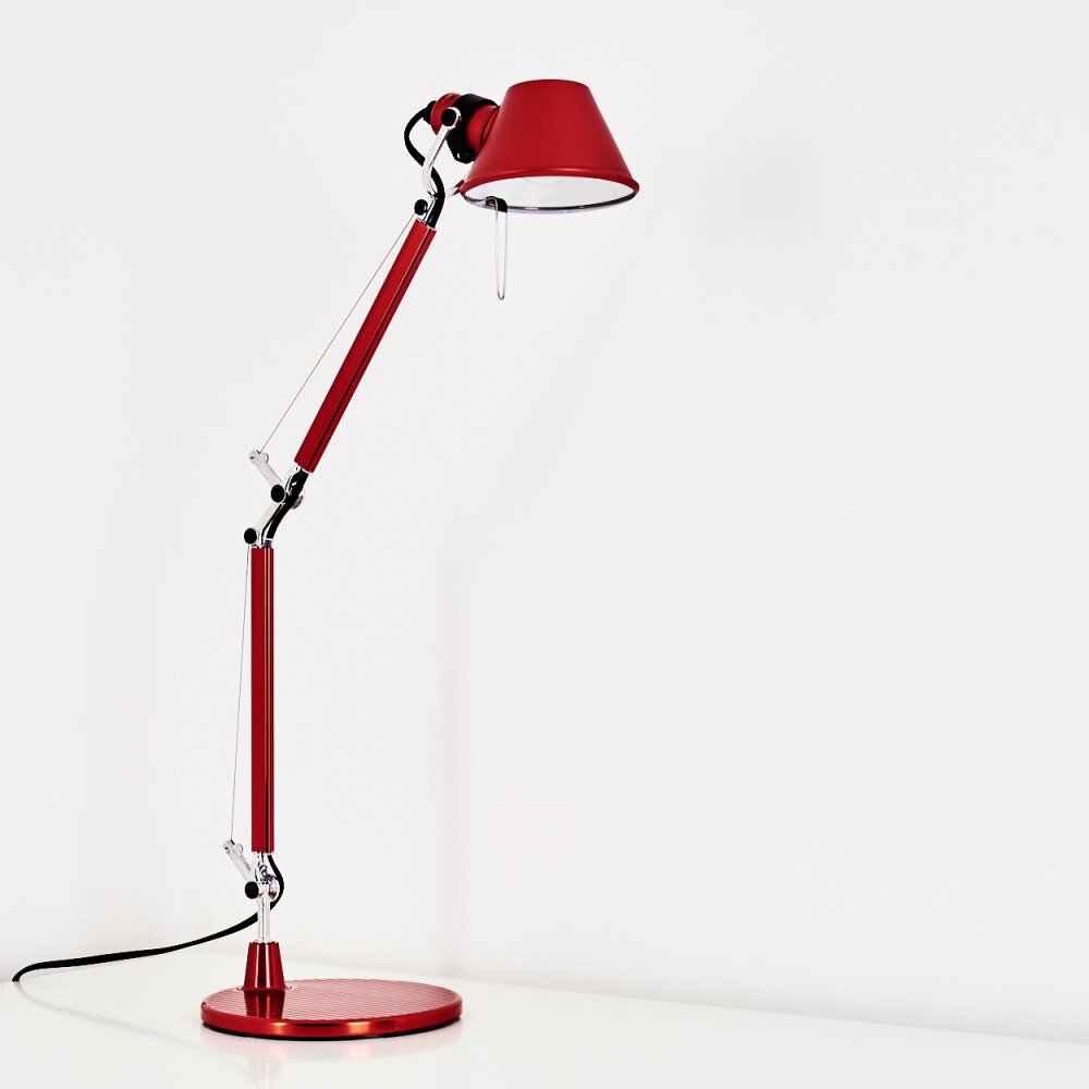 Artemide TOLOMEO MICRO Tischleuchte Rot, 1-flammig