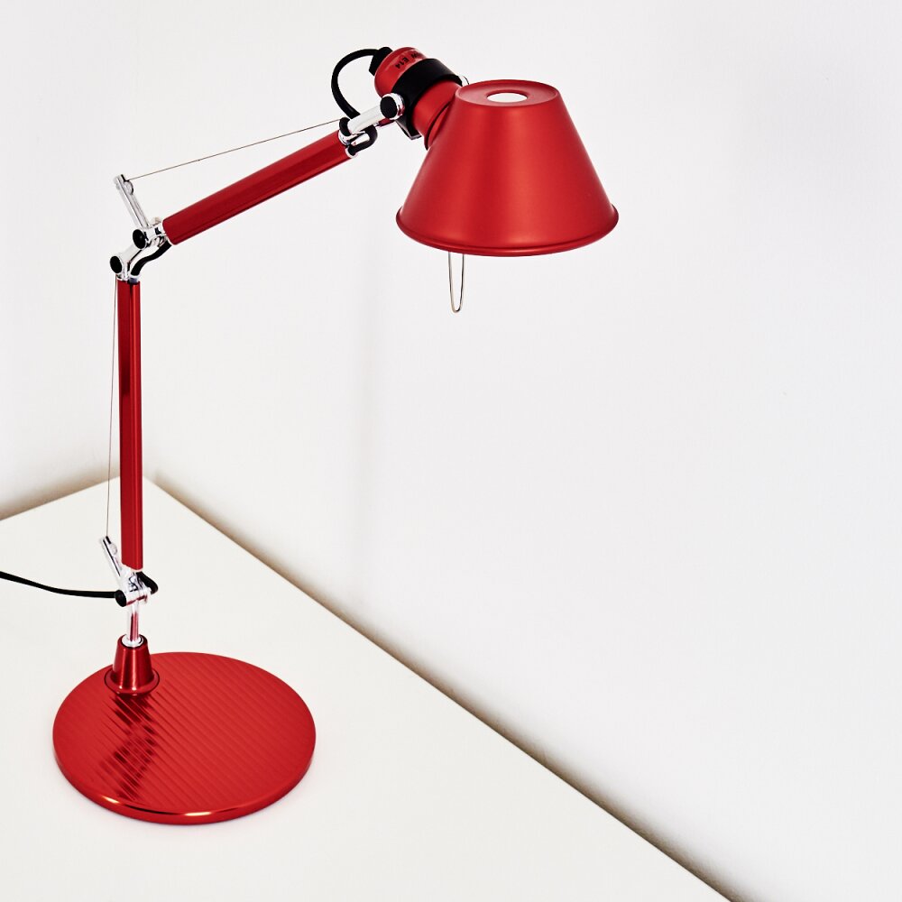 Artemide TOLOMEO MICRO Tischleuchte Rot, 1-flammig