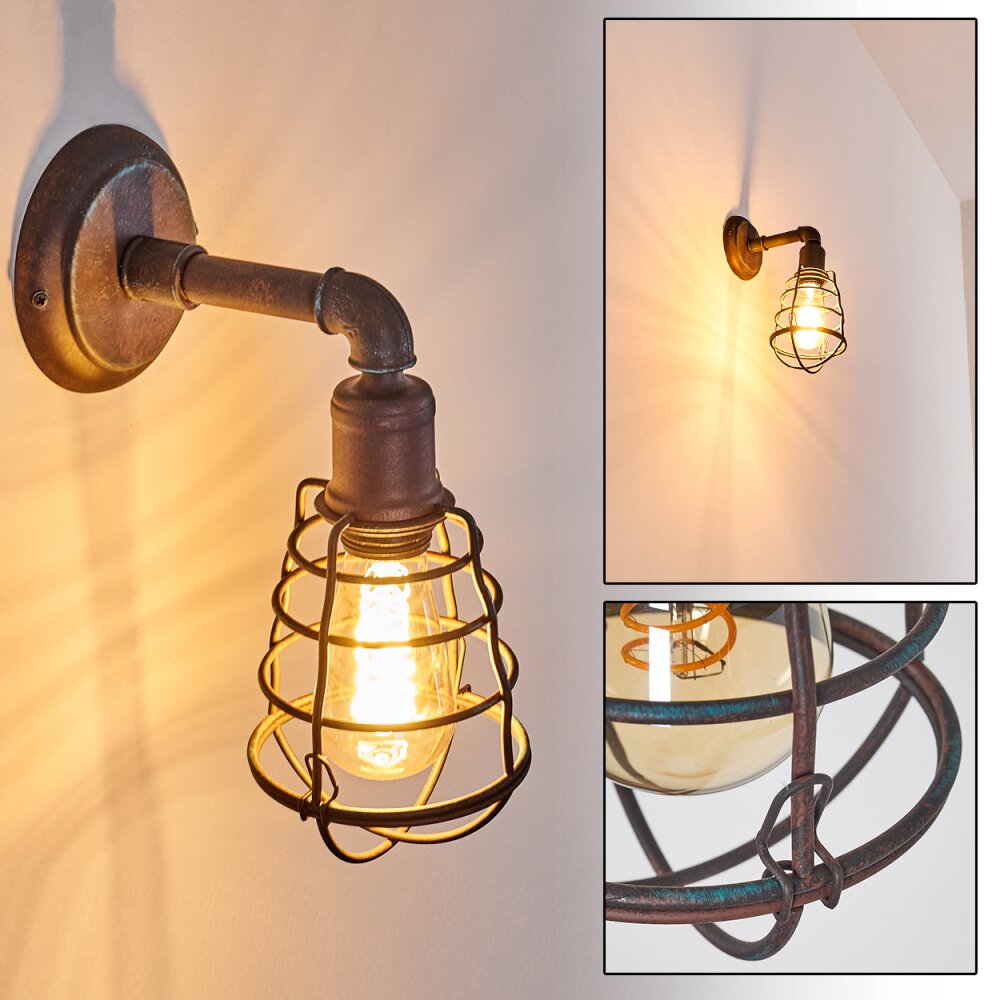 Taggia Wandleuchte Rostfarben, 1-flammig main product photo