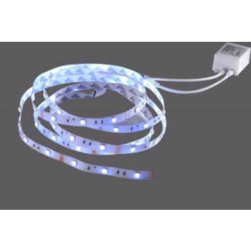 Leuchten Direkt TEANIA Lichtstreifen LED Transparent, Klar, 1-flammig, Fernbedienung, Farbwechsler