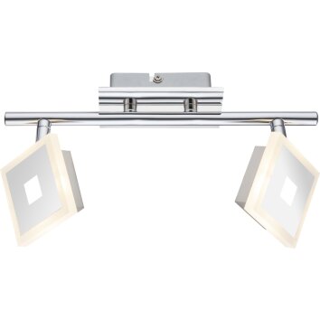 Globo Gerolf Deckenstrahler LED Chrom, 2-flammig
