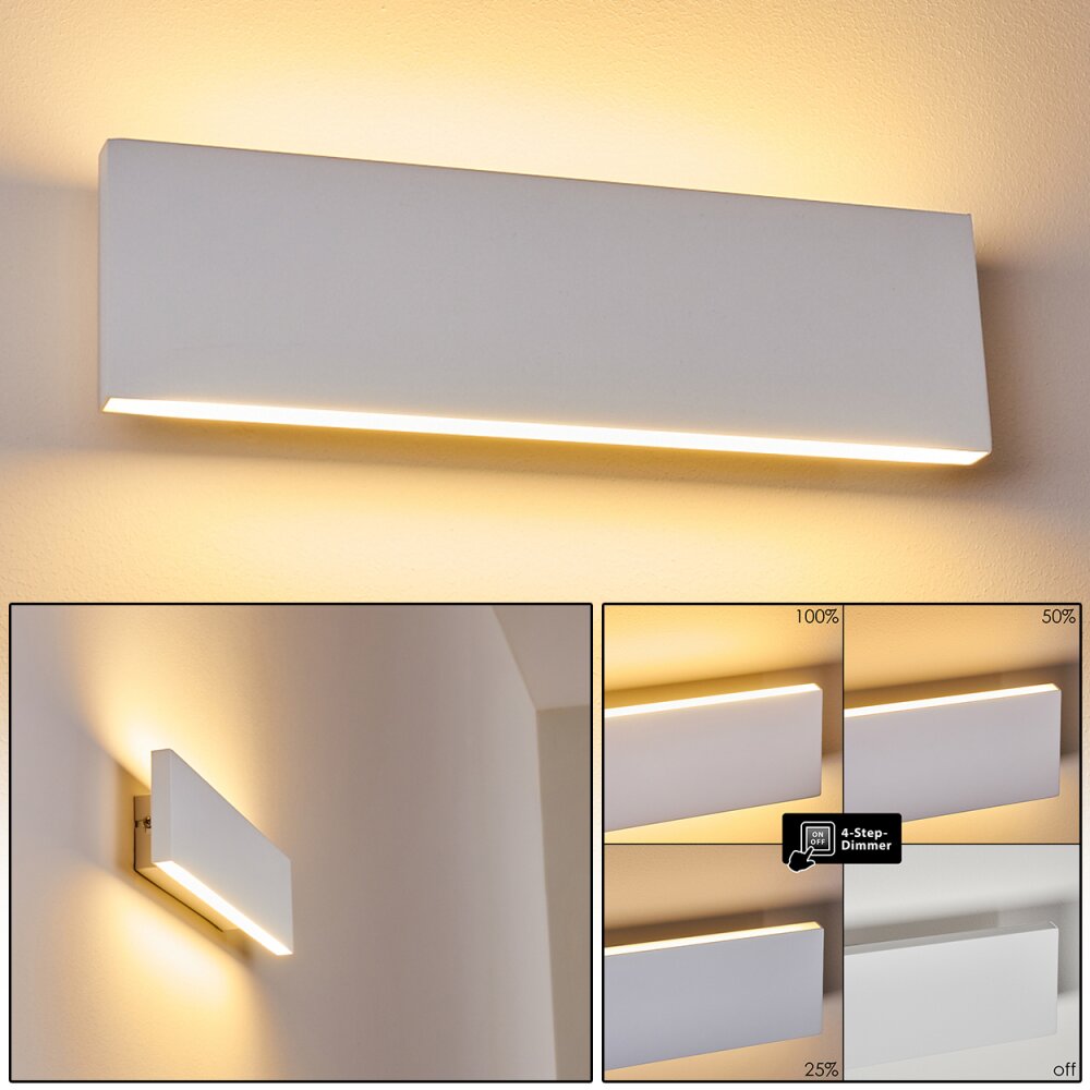 Obion Wandleuchte LED Weiß, 2-flammig main product photo
