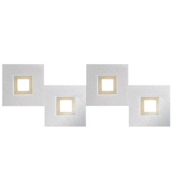 Grossmann KARREE Deckenleuchte LED Aluminium, Champagner, 4-flammig