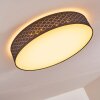 Temuka Deckenleuchte LED Weiß, 1-flammig, Fernbedienung