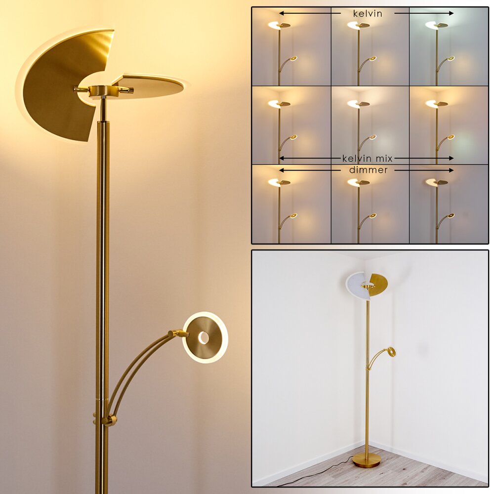 Cazis Deckenfluter LED Messing, 1-flammig main product photo