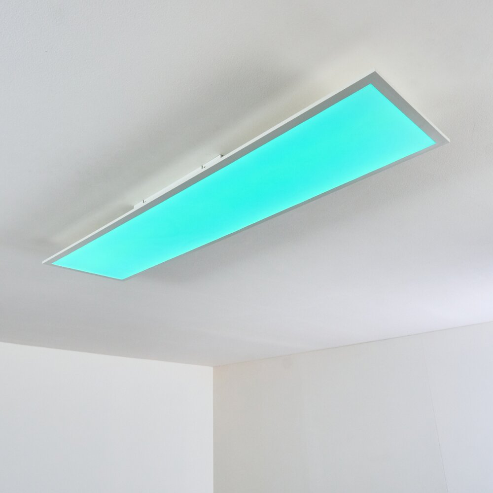 Antria LED Panel Weiß, 1-flammig, Fernbedienung, Farbwechsler