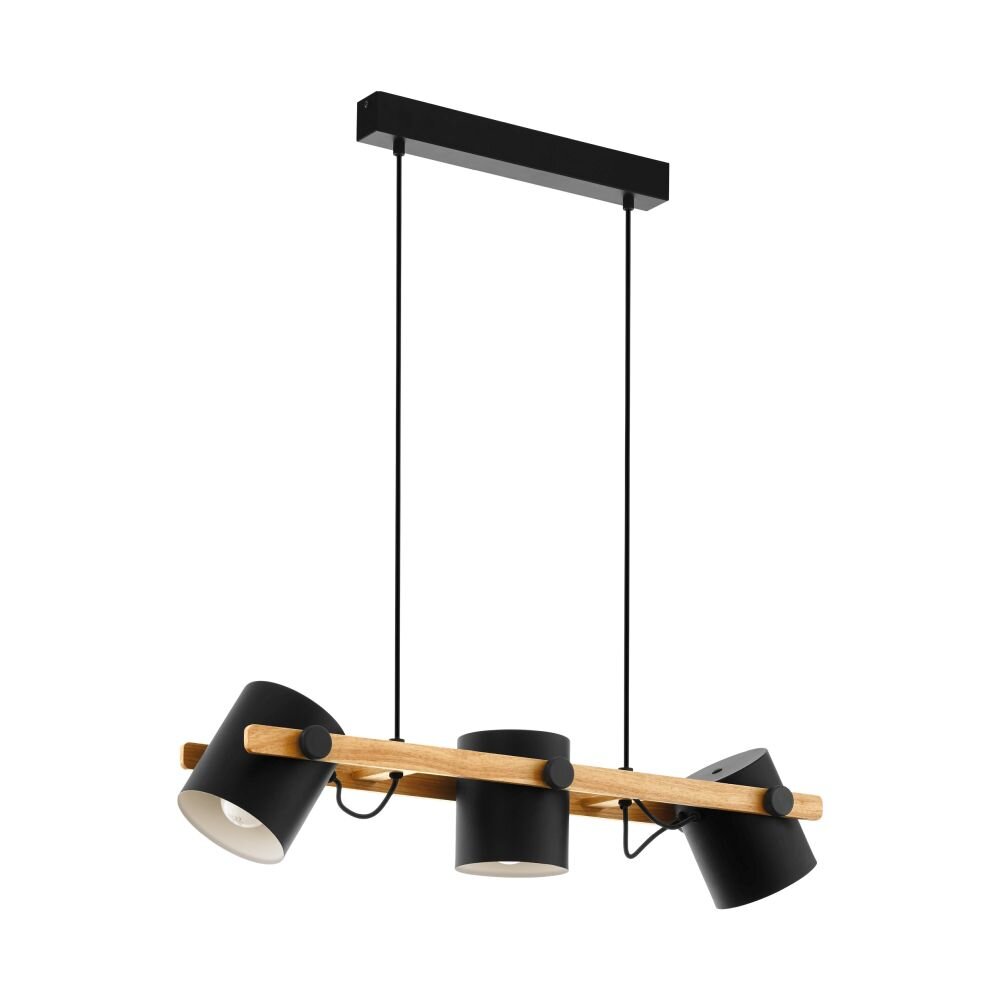 EGLO HORNWOOD Hängeleuchte Cremefarben, Schwarz, 3-flammig main product photo