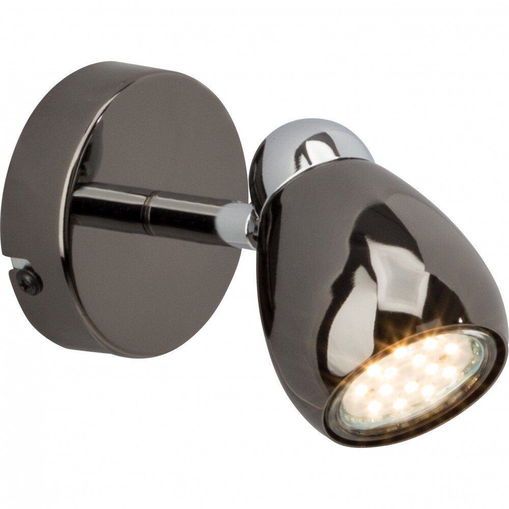 Brilliant MILANO Wandleuchte LED Chrom, Schwarz, 1-flammig main product photo