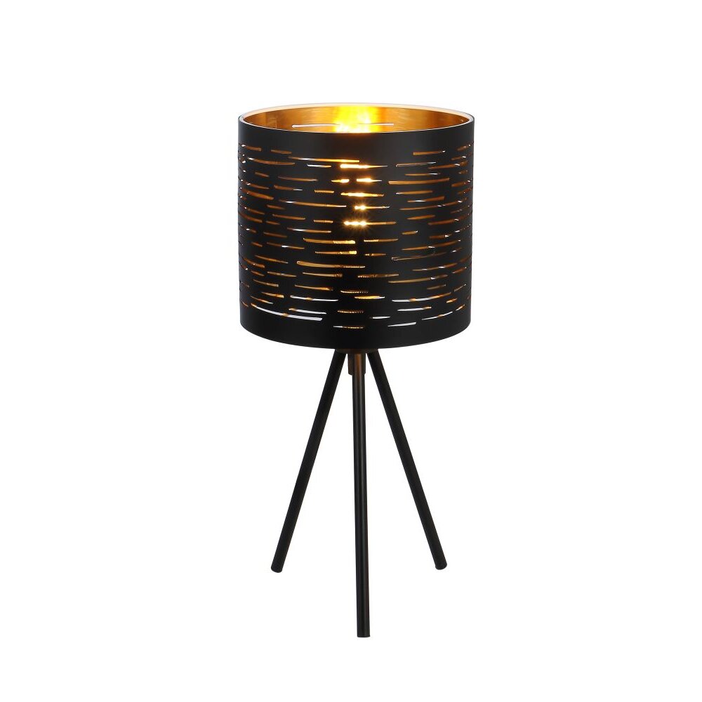 Globo TUNNO Tischleuchte Schwarz, 1-flammig main product photo