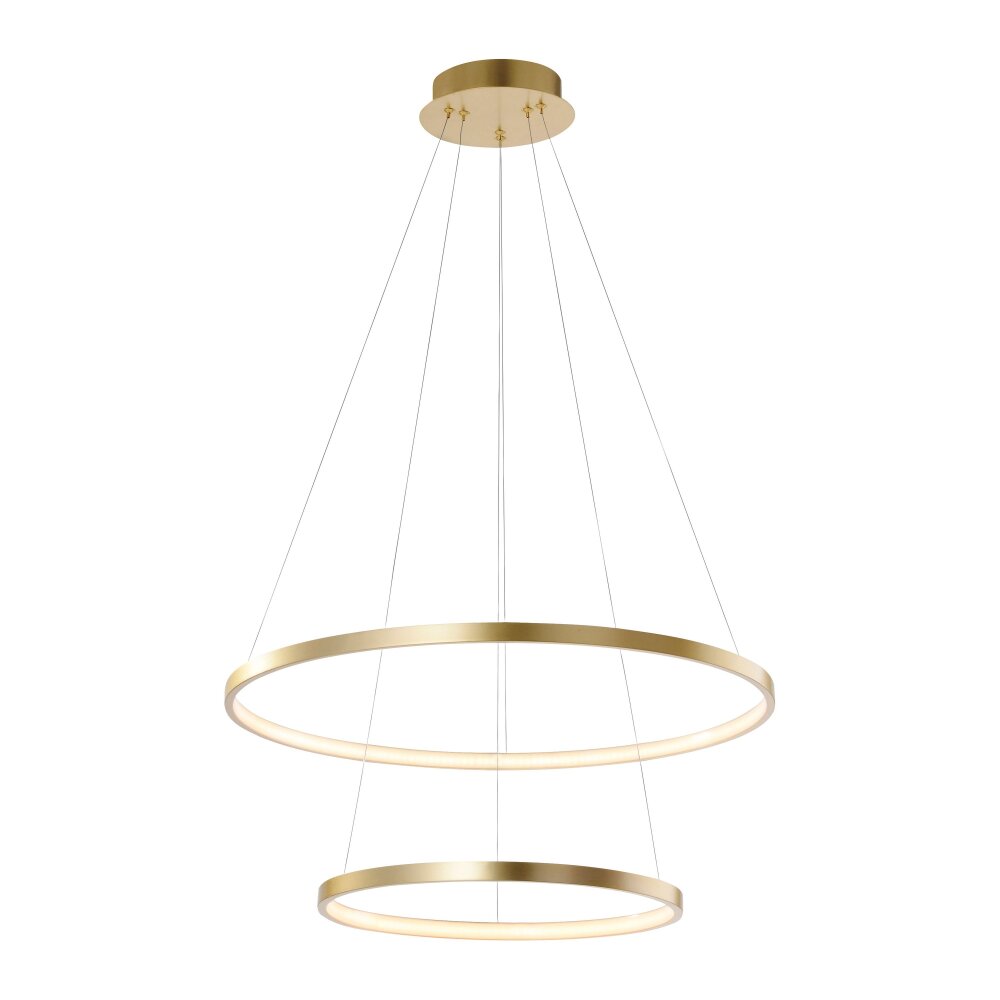 Leuchten Direkt CIRCLE Pendelleuchte LED Gold, 2-flammig main product photo