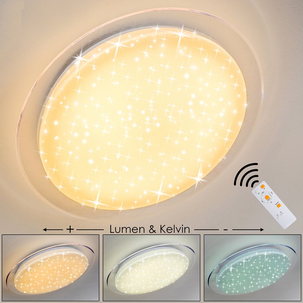 Bleik Deckenleuchte LED Weiß, 1-flammig, Fernbedienung main product photo