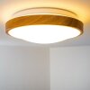 Sora Wood Deckenlampe LED Holz hell, Weiß, 1-flammig