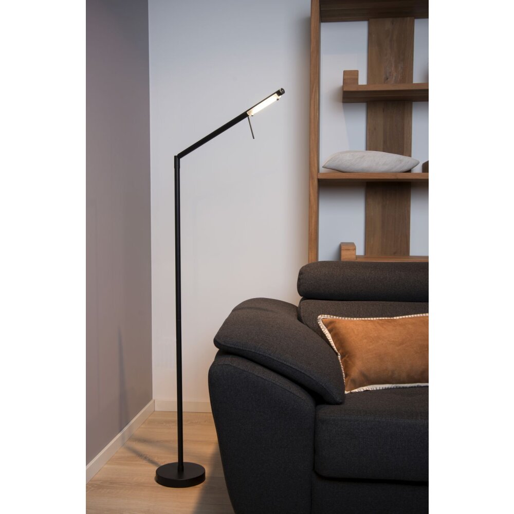 Lucide BERGAMO Stehlampe LED Schwarz, 1-flammig main product photo