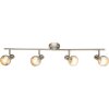 Globo ZACATE Deckenstrahler Nickel-Matt, 4-flammig