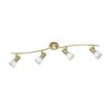 Trio Leuchten LEVISTO Deckenspot LED Messing, 4-flammig