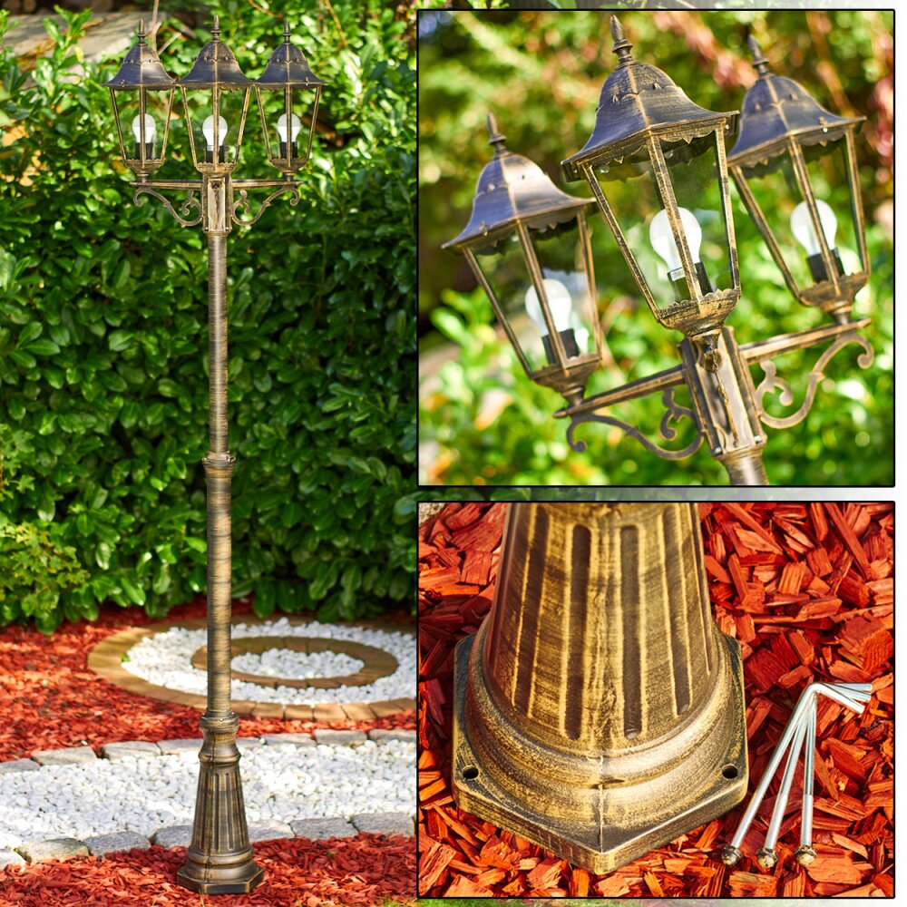 Langsele Kandelaber Braun, Gold, 3-flammig main product photo