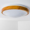 Sora Wood Deckenlampe LED Holz hell, Weiß, 1-flammig