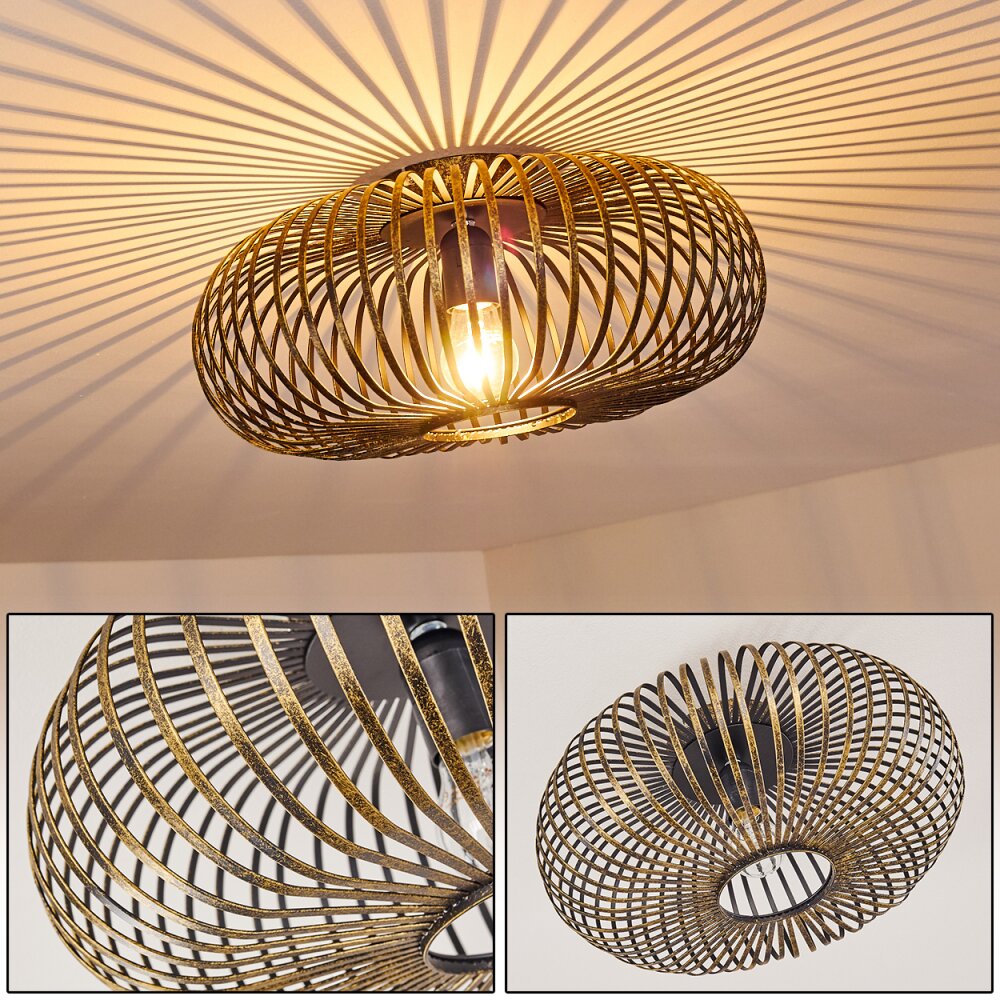 Oravi Deckenleuchte Schwarz-Gold, 1-flammig main product photo