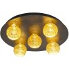 Holländer CARILLON Deckenleuchte LED Braun, Gold, Schwarz, 5-flammig