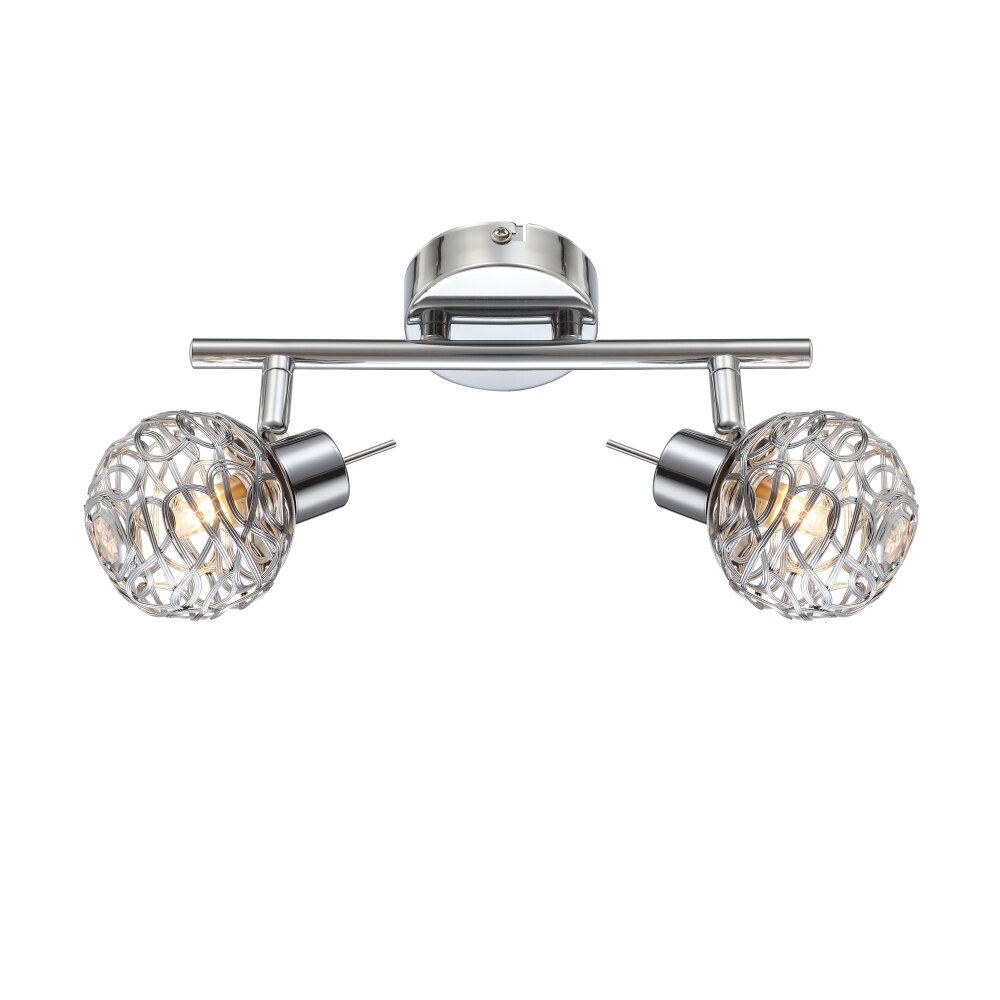 Globo Bolt Deckenstrahler LED Chrom, 2-flammig main product photo