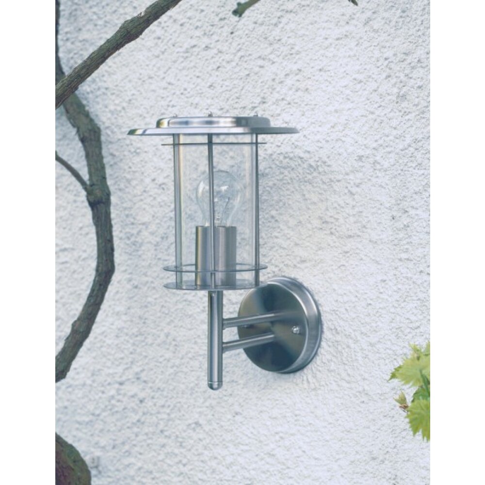 Brilliant York Außenwandleuchte Edelstahl, 1-flammig main product photo