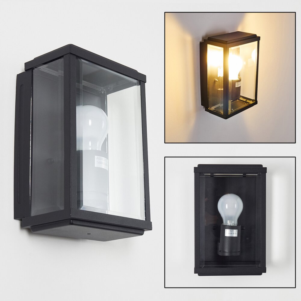 Tieva Außenwandleuchte Schwarz, 1-flammig main product photo